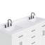 Meuble-lavabo double en bois massif 66 po avec plateau en quartz Carrara de 1,5 po Thornaby-1337078989-1295182540