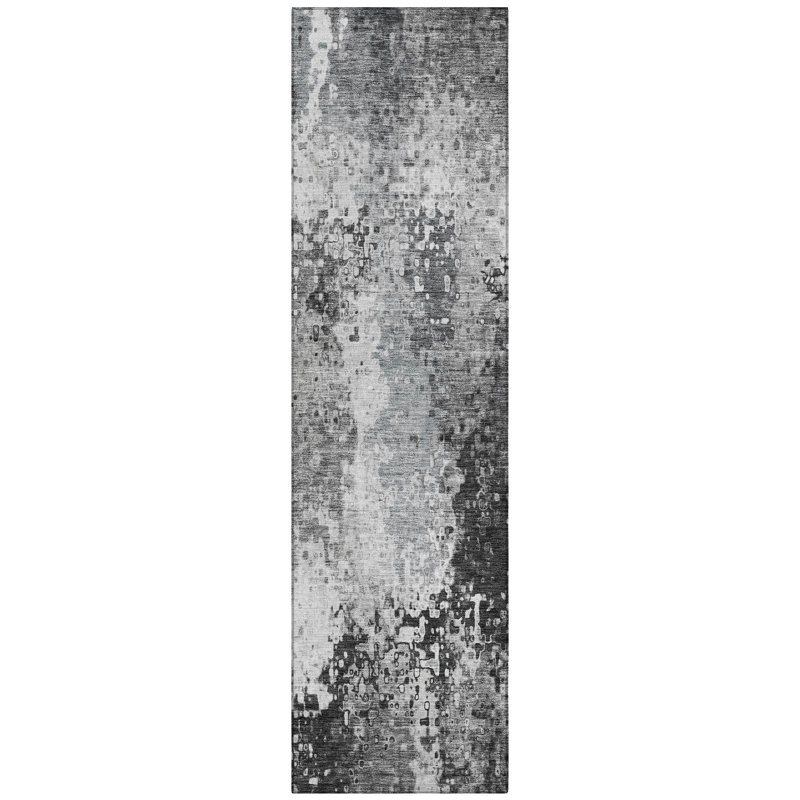 Machine Washable Indoor/Outdoor Brenden ACN2242 Abstract Rug, Runner 2'3" x 7'6"
