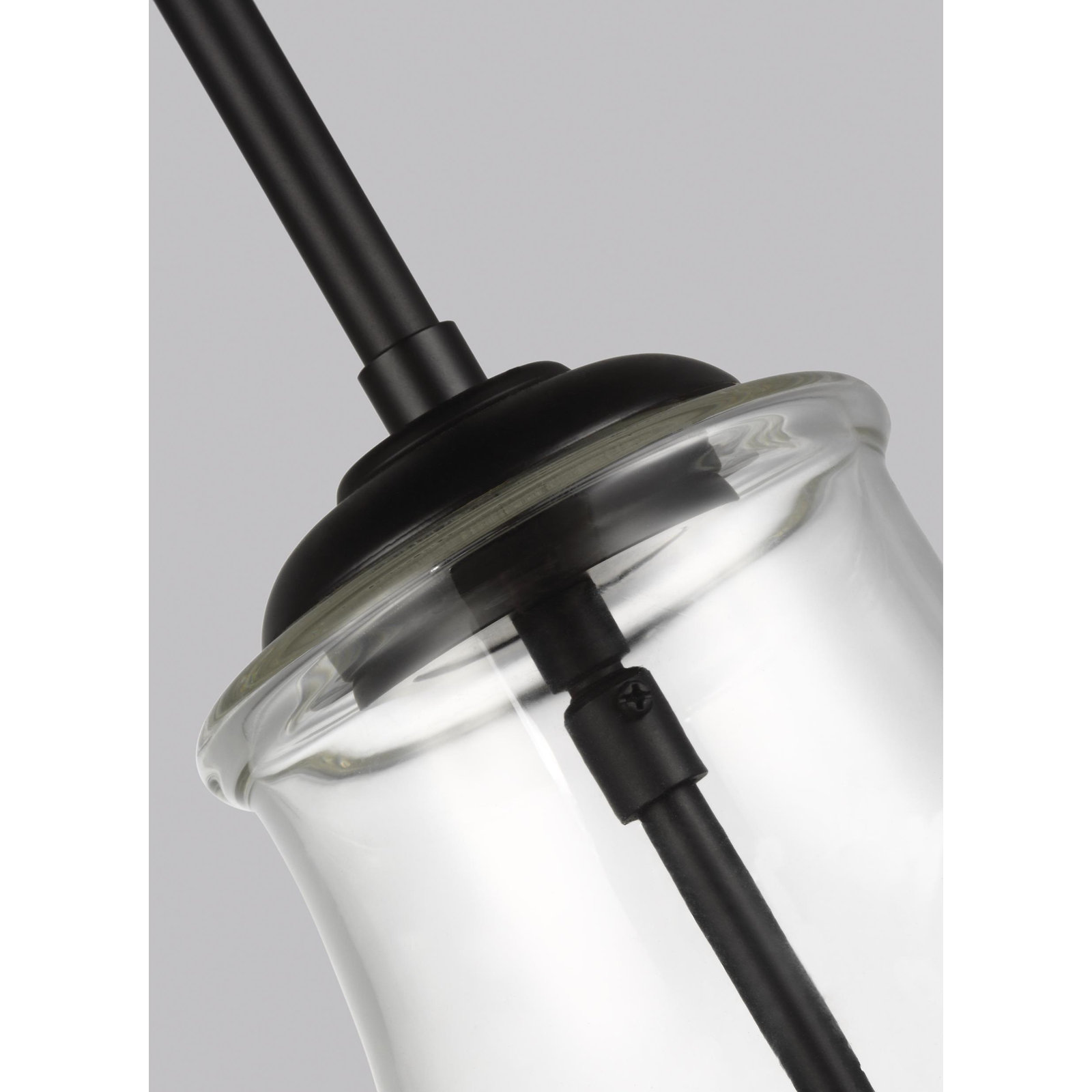 Seagrove Single Light Glass Dimmable Pendant, Oil Rubbed Bronze