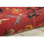 Tapis de zone rouge 4 pi x 2 pi 6 po floral Sharan