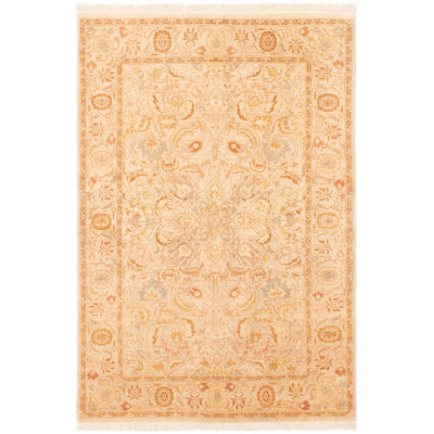 Paulene One-of-a-Kind 4'7" X 7' 2010s Wool Area Rug in Beige