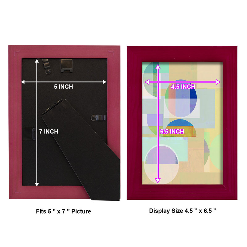 Frenk Demi IV, reproduction d'art encadrée, Rouge, H 6 po x l 4 po x P 1 po