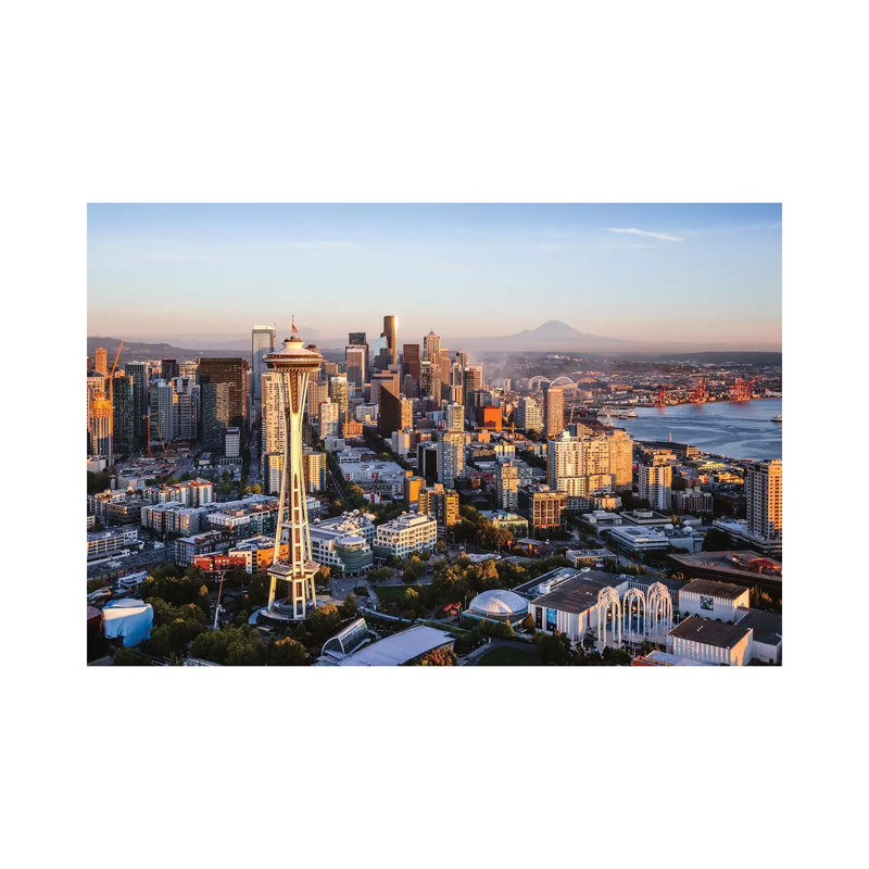 Space Needle And Skyline, Seattle by Matteo Colombo - Wrapped Canvas Print, 152.5 cm H x 101.5 cm W