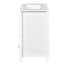 Meuble-lavabo 30 po avec lavabo en céramique et 4 tiroirs en bois massif