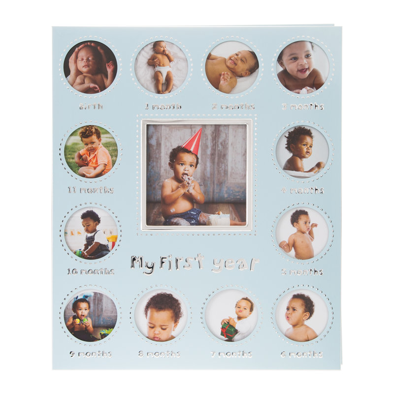 Blue Metal Picture Frame