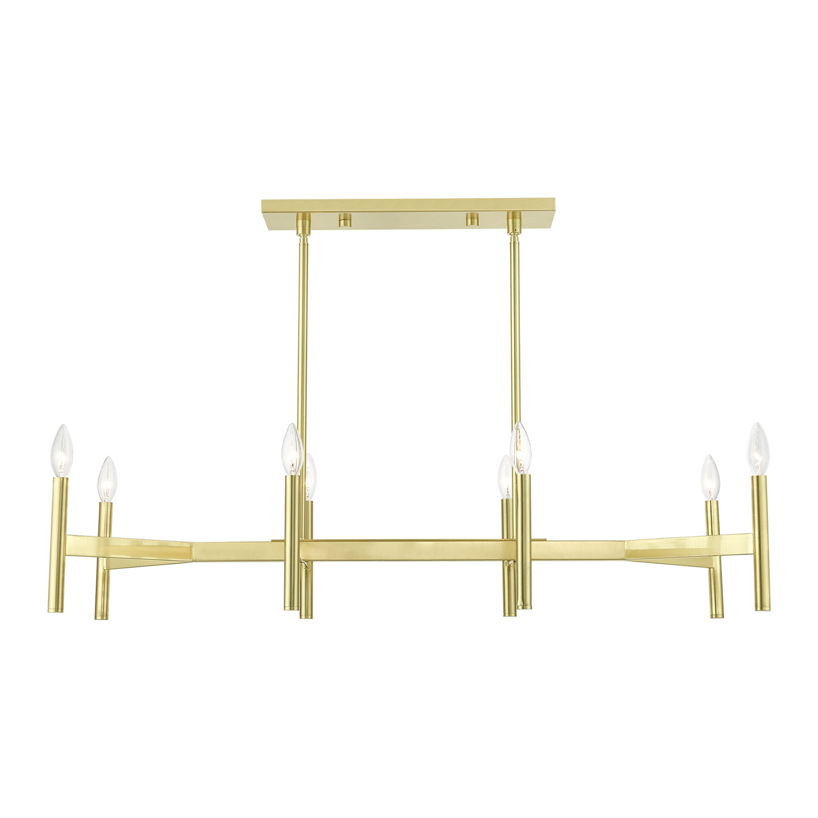 Martella 8-Light Chandelier, Satin Brass