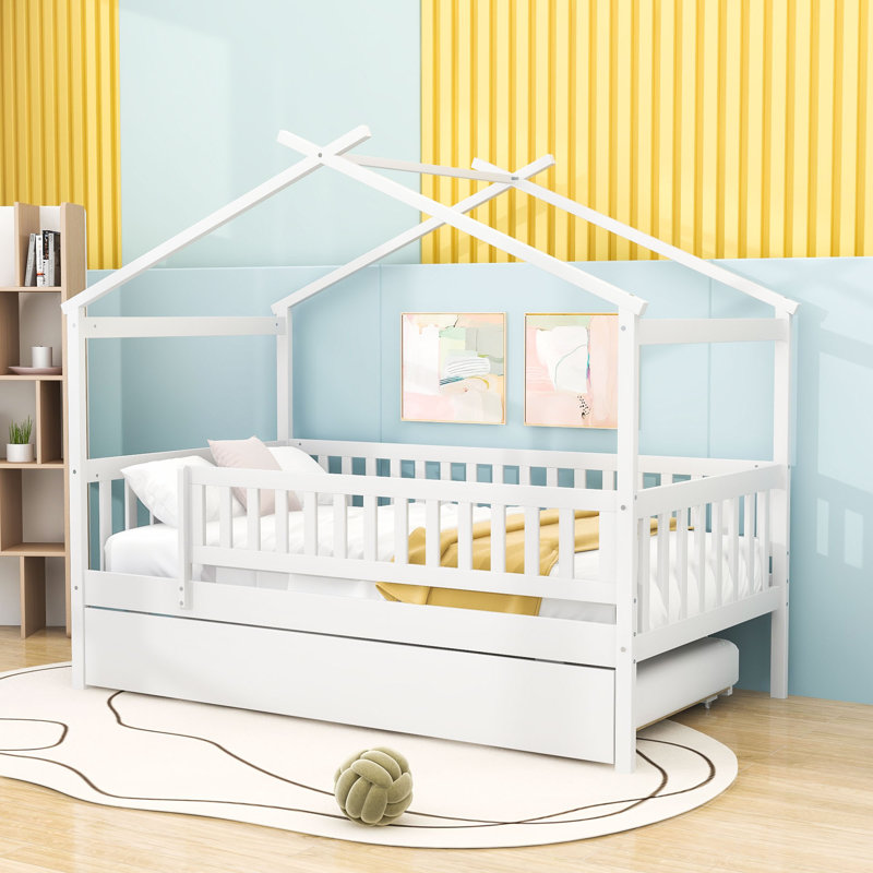 Pontoosuc Wood Daybed with Twin Size Trundle, White, Twin