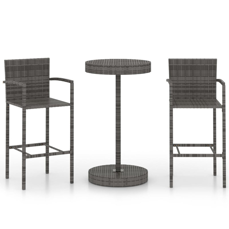 Round 2 - Person Dining Set, Gray
