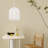 Amirh 1 - Light Natural Dome Pendant