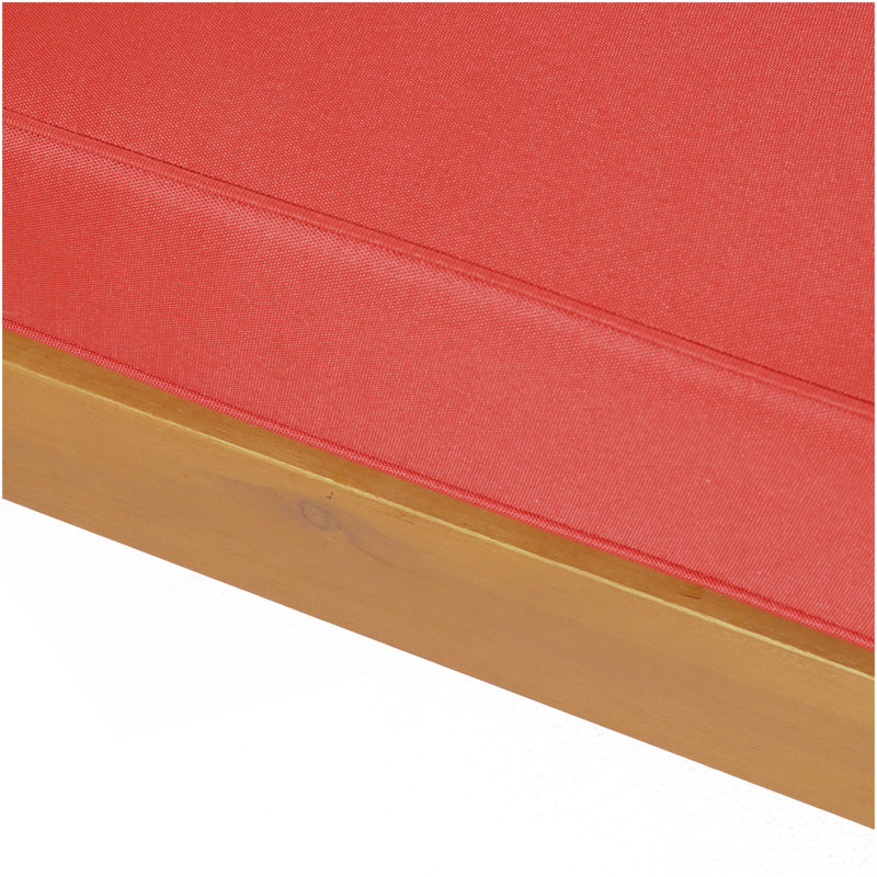 Brava X-Back Right Corner Bench, Red, Red