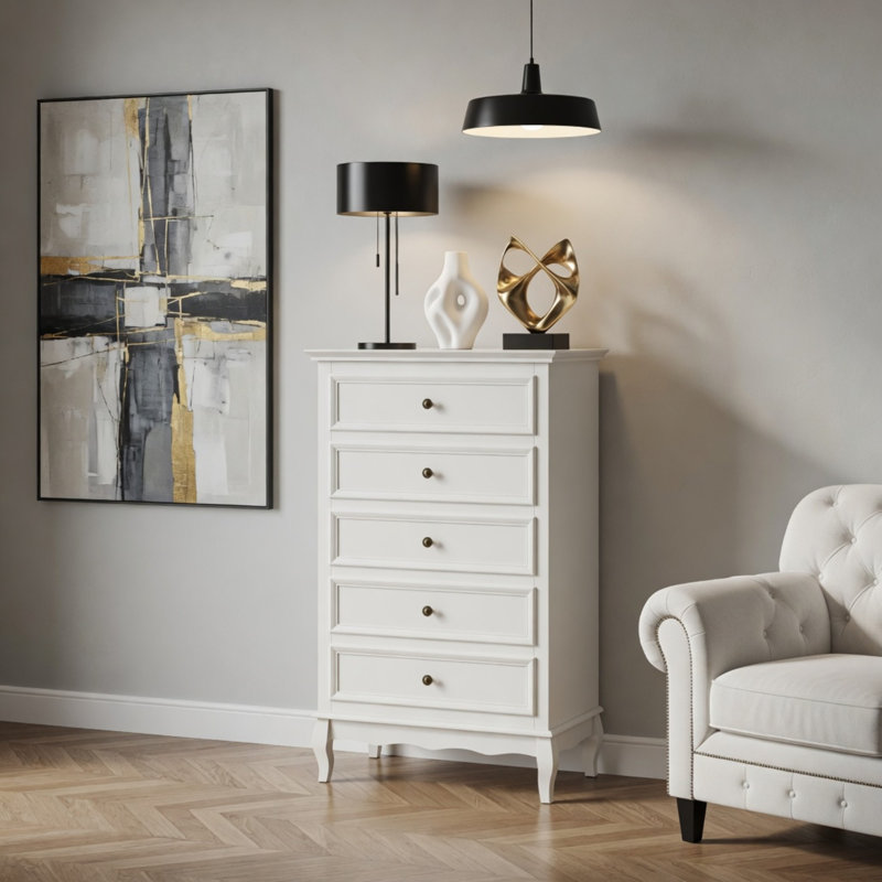 Commodes décoratives avec 5 tiroirs