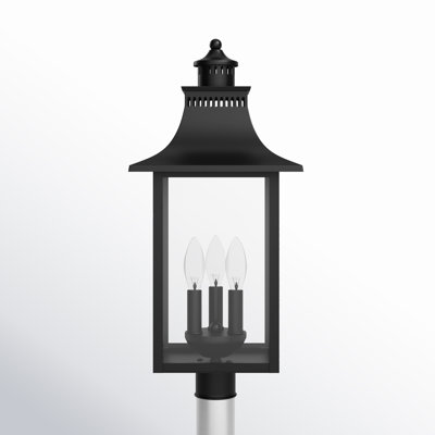 Amarone Transparent Metal Outdoor Lantern Head