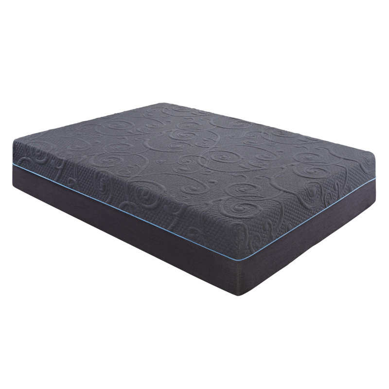 Matelas hybride en mousse viscoélastique imprégnée de gel pour grand lit 14 pouces, 14", Grand lit