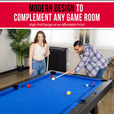 Table de billard 8 pi avec finition en bois rustique GoSports - Table de billard avec accessoires