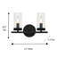 Meuble-lavabo noir 2 lumières avec verre transparent-126026836-126026837