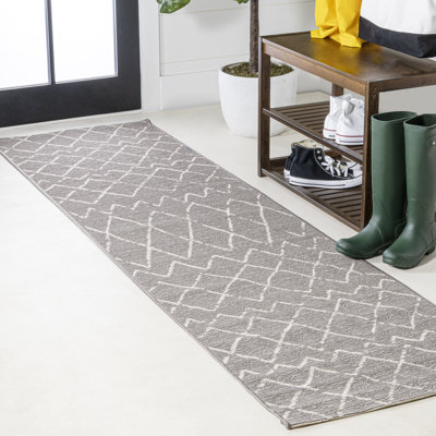 Harpa Moroccan Trellis Gray/Cream Indoor/Outdoor Rug