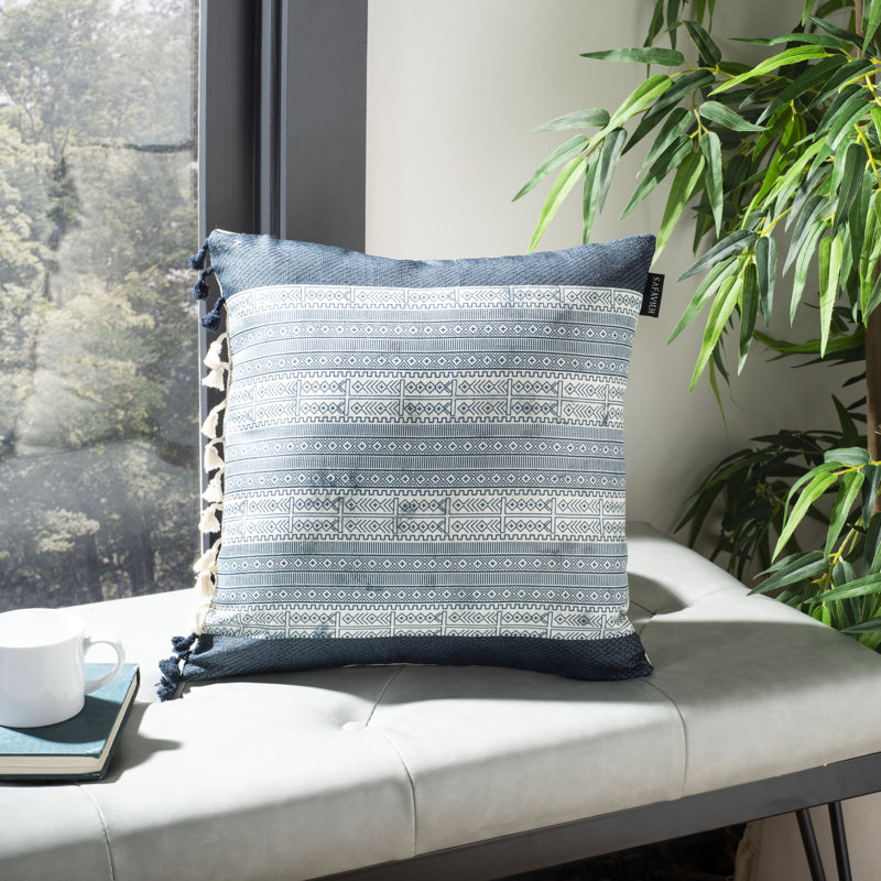 Linnet Tassels Reversible Throw Pillow