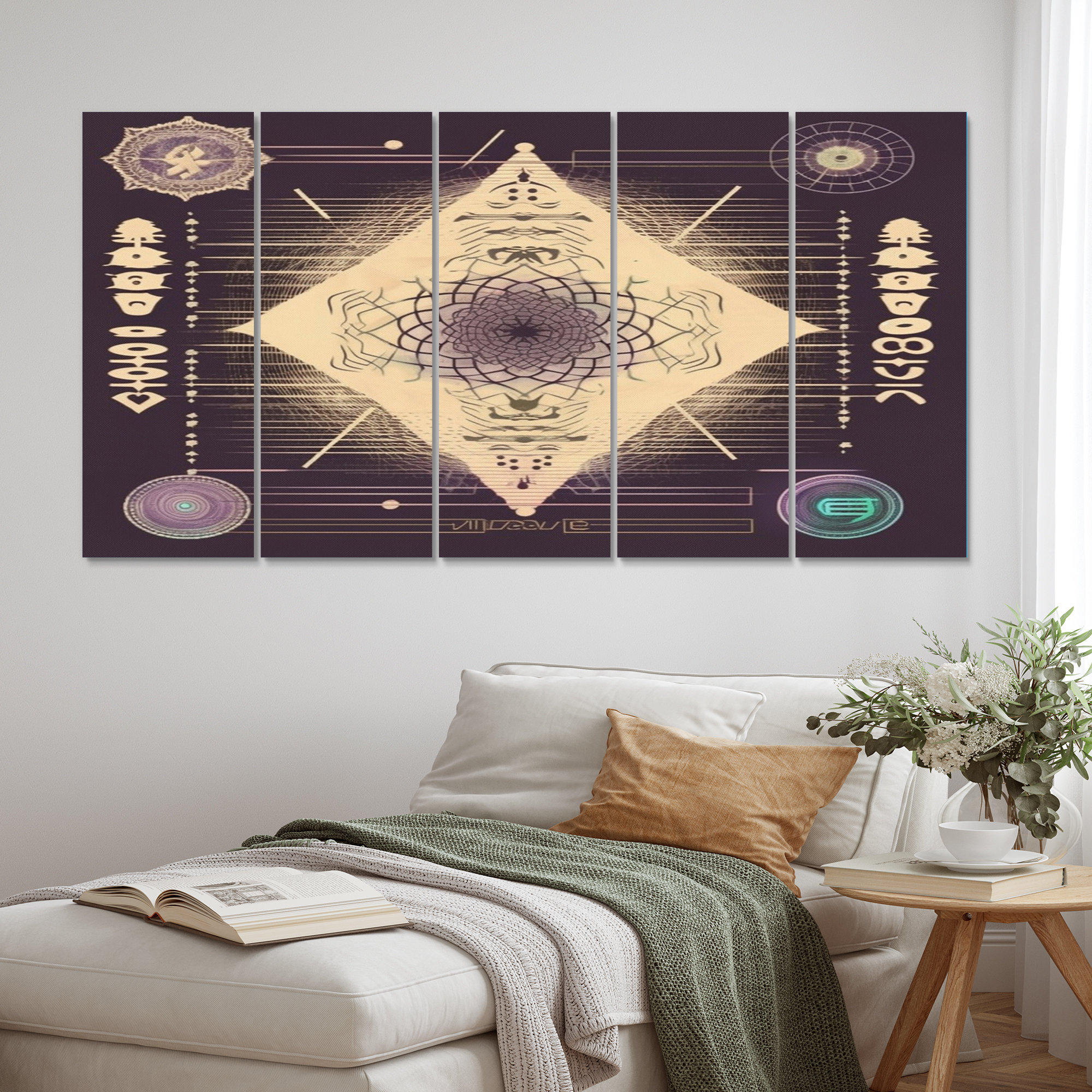 Bungalow Rose Spirit Invocation Vintage Mandala I - Christianism Canvas ...