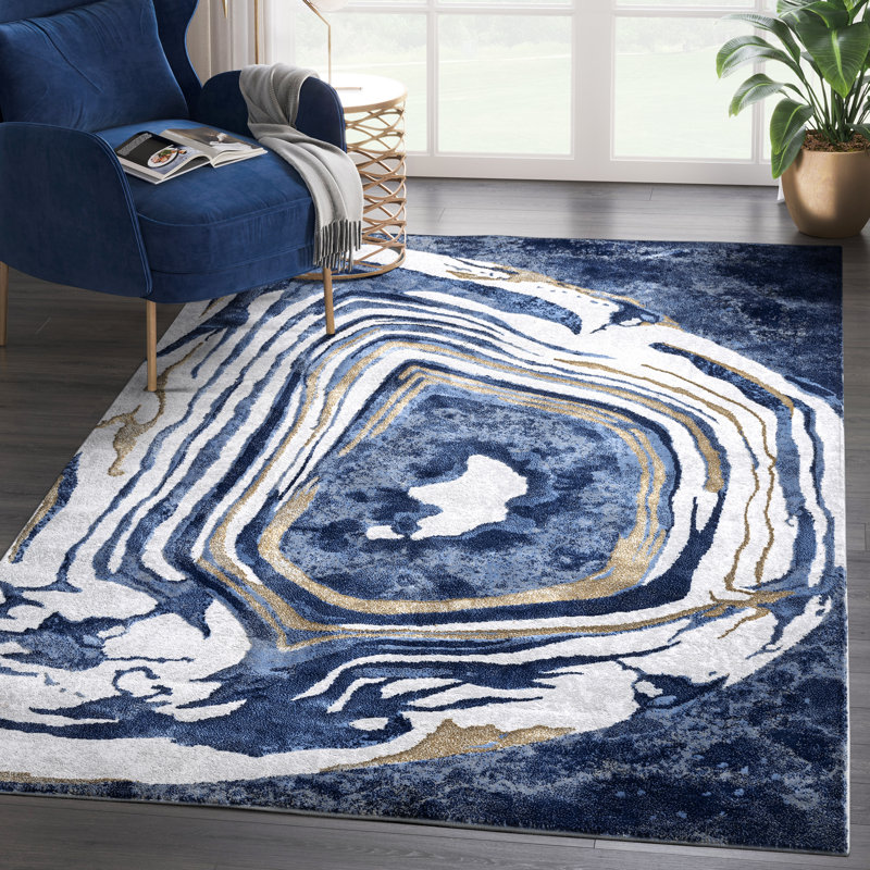 Elman Abstract Indoor Rug, Rectangle 5'3" x 7'6"