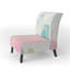 Fauteuil de chambre rembourré Pink Dream