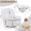 91cm Wide Velvet Swivel-136835078