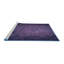 Tapis 100% à motifs lavables à la machine 2989 Pat738_BLU-68689593