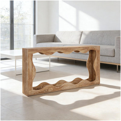 Table d'entrée vintage rétro à conception étroite, pour un décor campagnard chic et une élégance peu encombrante