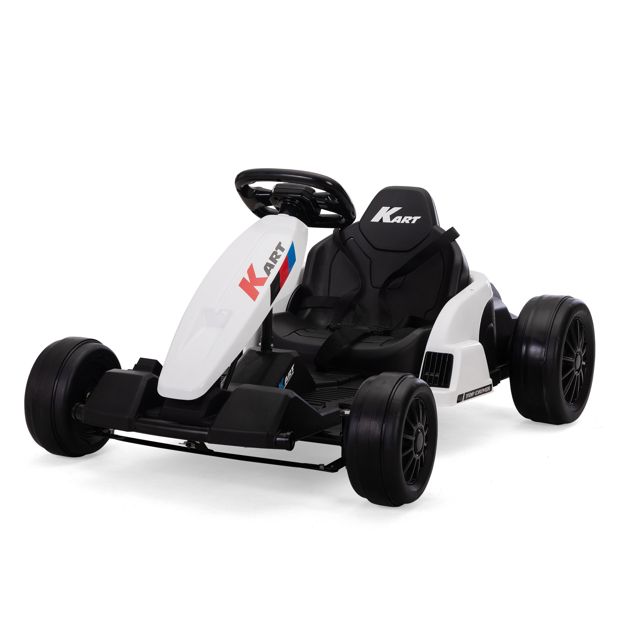 Costway 12v Kids Ride On Car 2 Seater Truck Rc Electric Vehicles W/ Storage  Room White : Target