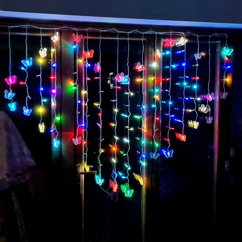 12cm LED Novelty String Light, Blue/Yellow/Pink