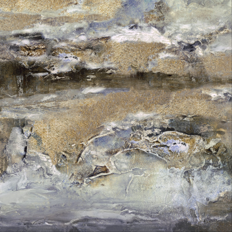 Gilt Sandstone I by Scherrer Finch - Wrapped Canvas Painting, 76cm H x 76cm W