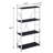 Chrome 4-Tier Rectangular Bookshelf (Bookshelf)-947006956