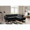 Italian Leather Sleeper Sectional with Pull Out Bed & Storage & Adjustable Headrests from Europe Pewamo