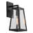 Industrial 1 Light Black Glass Lantern Wall Sconce
