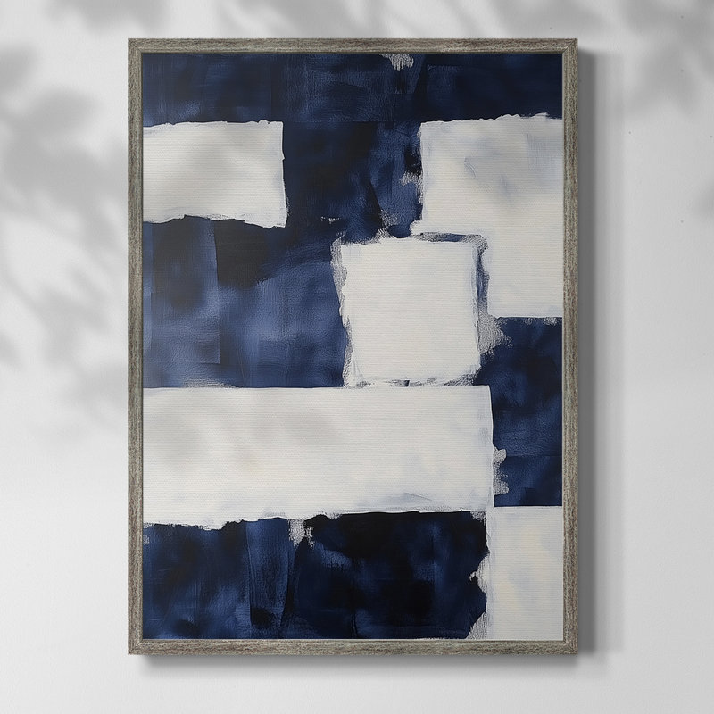 Série ABSTRACT DCCDXL, reproduction encadrée - bois massif, H 21 po x l 17 po