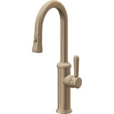 Davoli Pull-Down Prep/Bar Faucet with Button Sprayer