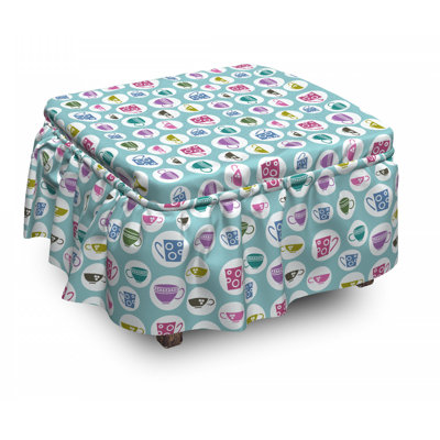 Box Cushion Ottoman Slipcover