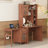 Computer Desk With 90 Degree Rotating Desktop, 43X70 Inch Office Desk With Storage Drawer And Cabinets, Gaming Desk With Open Shelves, Writing Desk For Study, Work Desk For Home Office Bedroom Living-1257029749