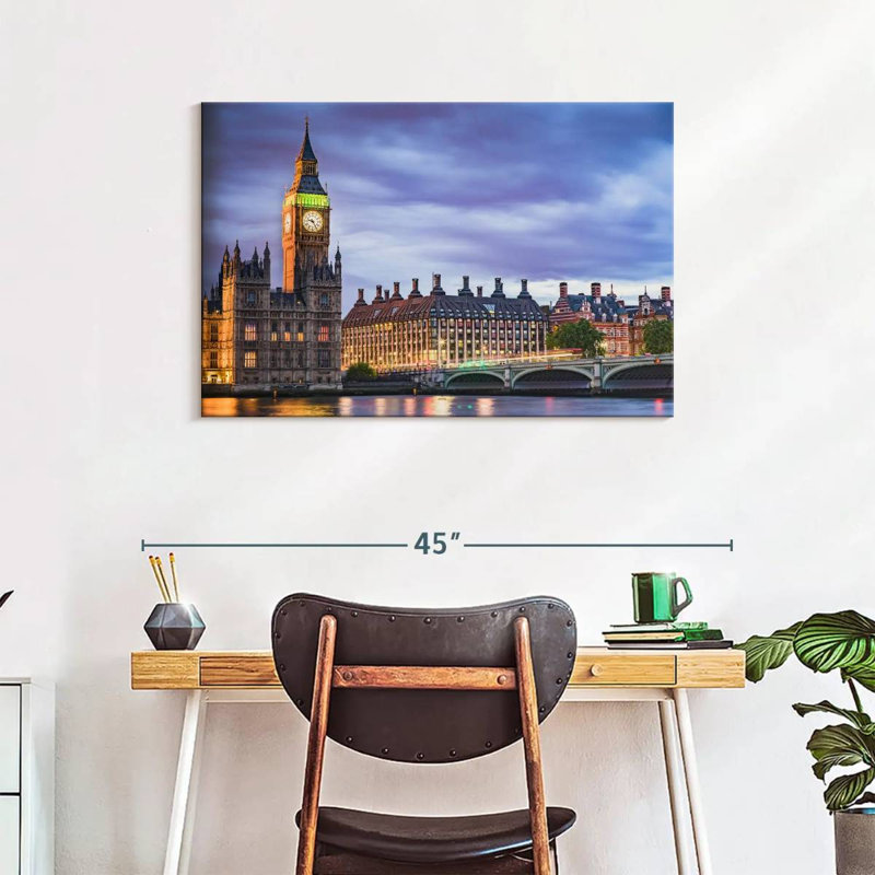 Westminster Twilight, 24" H x 36" W
