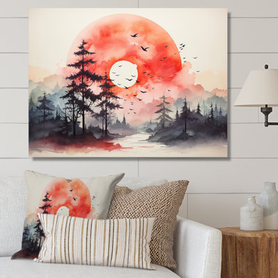 Tranquil Nature I - campagne grand art mural