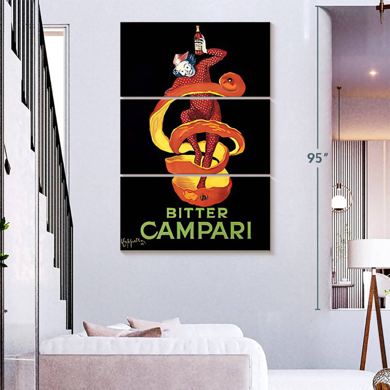 Tergel Bitter Campari, 74" H x 48" W