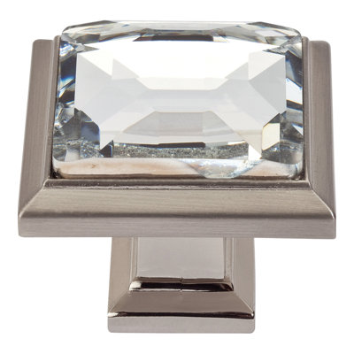 Legacy Crystal 1 5/16" Length Square Knob