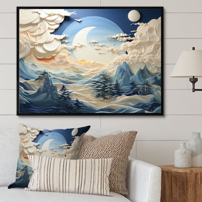 Clouds Celestial Landscape I - Landscapes Canvas Art Print