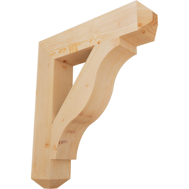 Support pour artisan Funston, H 34 po x l 5,5 po x P 30 po, Sapin de Douglas, Lisse