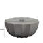 Table basse d'extérieur 34,94 po - imperméable pour la cour arrière. Gris, facile à nettoyer et à entretenir efficacement. Patio d'une capacité de charge de 220 lb.