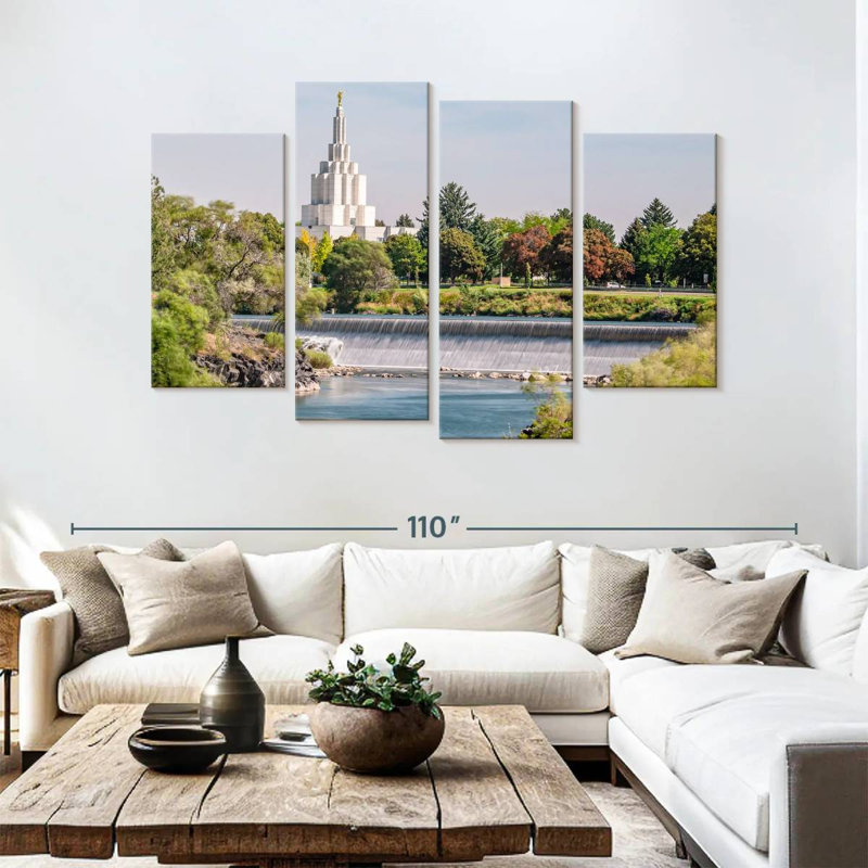 Keesha Idaho Falls, temple de l'Idaho, H 54 po x l 84 po