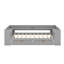 Lit de jour simple avec tablettes, tiroirs et station de charge-524623486