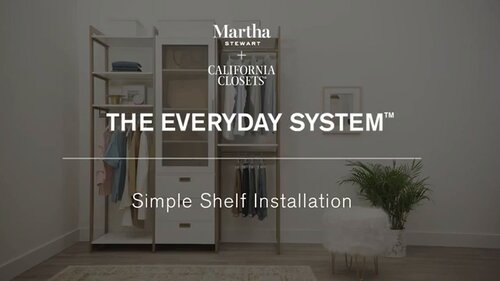 Martha Stewart Everyday Walk In 3 Drawer & Shoe Storage System