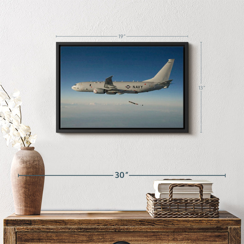 «Boeing P-8 Poseidon Wall Art», H 13 po x l 19 po