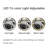 Abraam Make Up Vanity Set Dressing Tabl with Upholstered Stool and Round LED Variable Light Mirror