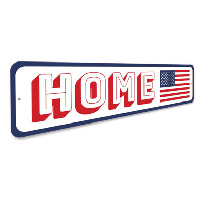 Plaque en aluminium American Home
